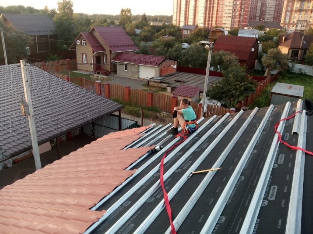 Металлочерепица Геркулес 8004 терракотовый Стальной Бархат от Центра Металлокровли в Чайковском