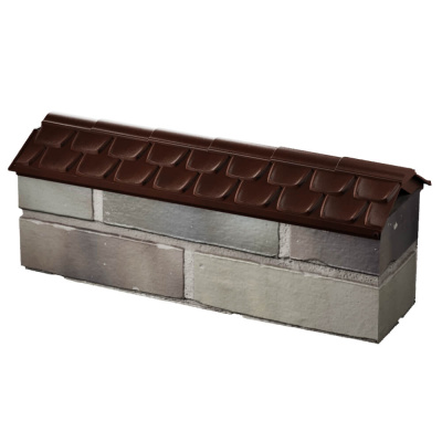 Парапет Elbrus Коричневый на 0.5 кирпича 130мм фото 3