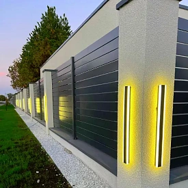 Забор ранчо из металлопланкена 7024 Серый Графит