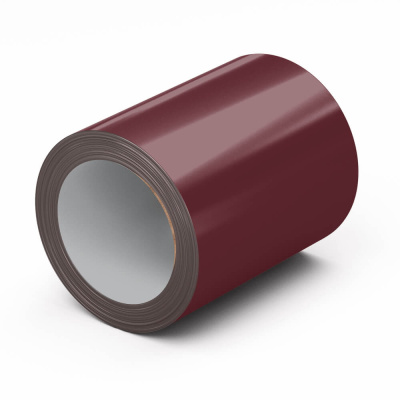 Рулон стали полиэстер RAL3005 Красное Вино 0.45х1250мм открытый